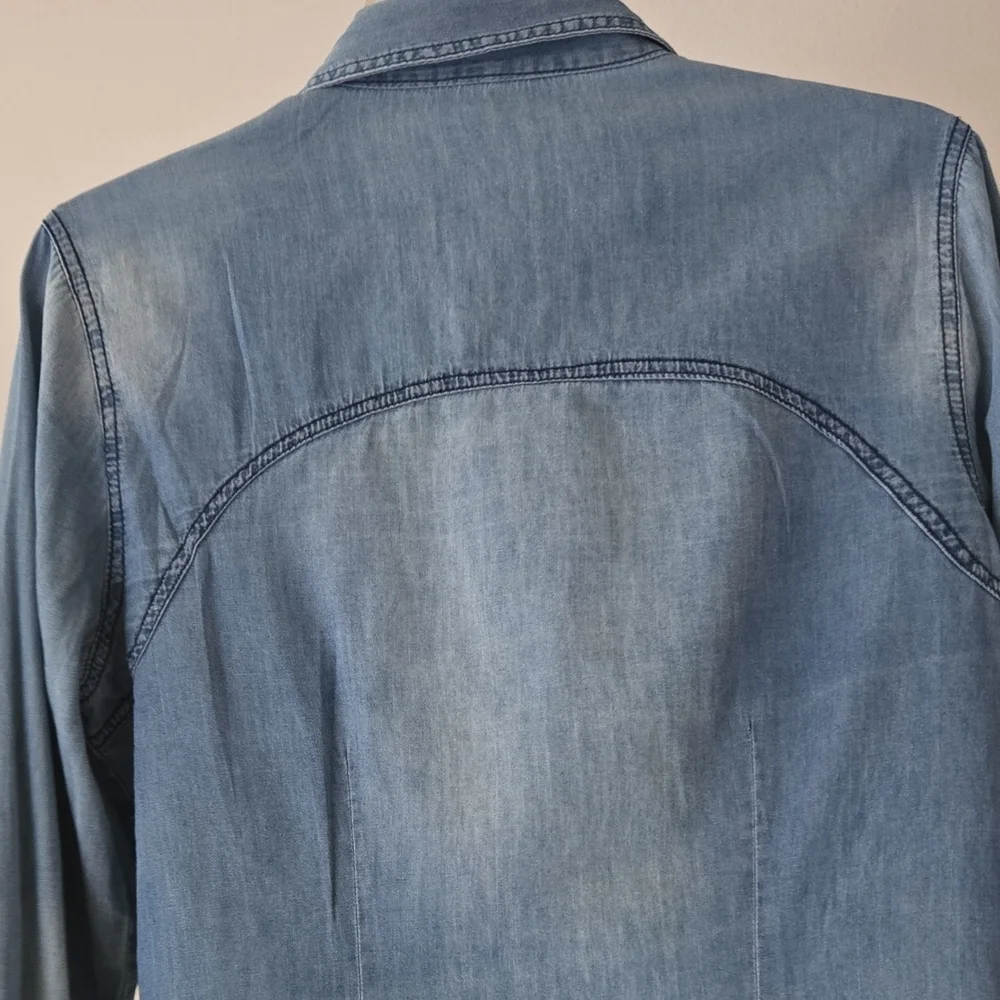 Love Stitch Light Blue Denim Shirt SKU51 - Picture 4 of 4